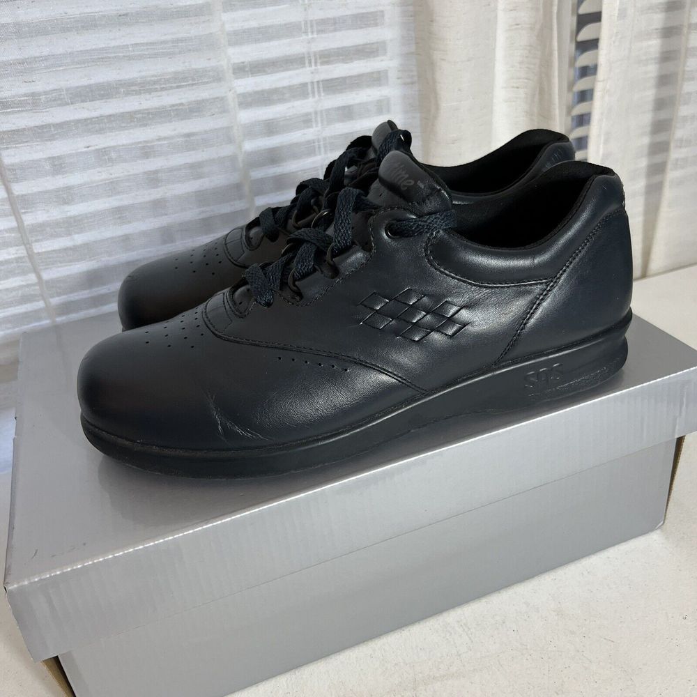 SAS Free‎ Time Women Size 8.5 N Orthopedic Shoes Blue Leather Lace Up GUC